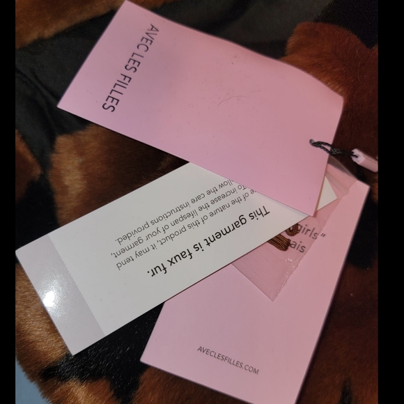 Avec Les Filles faux fur star jacket boho bliss vtg retro insp Fuzzy Coat - Picture 10 of 13